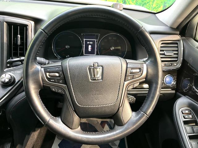 クラウンハイブリッド アスリートS Four 4WD 禁煙車 純正8型ナビ バックカメラ 衝突被害軽減システム レーダークルーズ ドラレコ ETC Bluetooth フルセグ コーナーセンサー スマートキー LEDヘッド 純正18インチアルミ(12枚目)