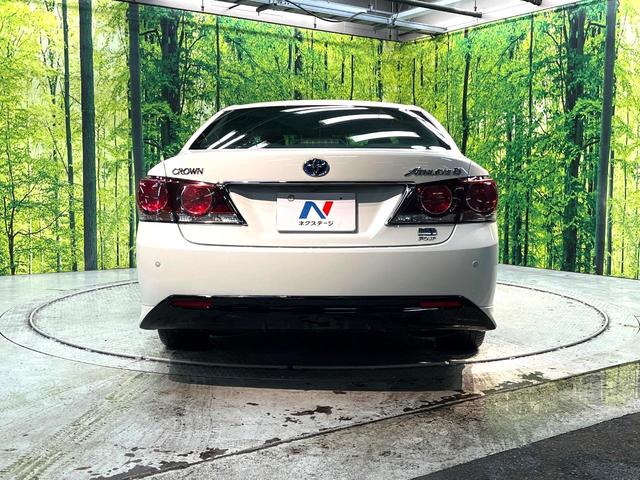 クラウンハイブリッド アスリートS Four 4WD 禁煙車 純正8型ナビ バックカメラ 衝突被害軽減システム レーダークルーズ ドラレコ ETC Bluetooth フルセグ コーナーセンサー スマートキー LEDヘッド 純正18インチアルミ(16枚目)