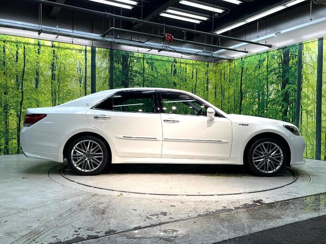 クラウンハイブリッド アスリートS Four 4WD 禁煙車 純正8型ナビ バックカメラ 衝突被害軽減システム レーダークルーズ ドラレコ ETC Bluetooth フルセグ コーナーセンサー スマートキー LEDヘッド 純正18インチアルミ(30枚目)