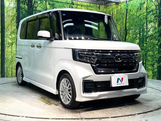 N-BOXカスタム Lターボ ターボ 禁煙車 衝突被害軽減システム 両側電動スライドドア 純正SDナビ バックカメラ ETC Bluetooth フルセグ シートヒーター コーナーセンサー スマートキー LEDヘッドライト(17枚目)