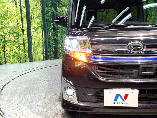 タント カスタムX トップエディションSAII 禁煙車 電動スライドドア 純正8インチナビ バックカメラ 衝突被害軽減システム ハーフレザーシート ドラレコ スマートキー LEDヘッド ETC 純正14インチアルミ オートライト オートエアコン(12枚目)