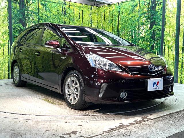 プリウスアルファ Ｓ　チューン　ブラック　純正ナビ　バックカメラ　禁煙車　コーナーセンサー　スマートキー　ＥＴＣ　ＬＥＤヘッド　純正１６インチアルミ　オートライト　オートエアコン　Ｂｌｕｅｔｏｏｔｈ　ＣＤ　ＤＶＤ再生　フルセグ（16枚目）