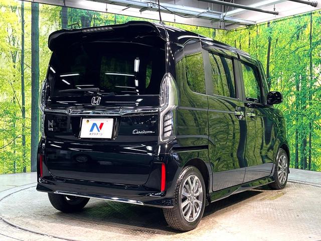 Ｎ－ＢＯＸカスタム Ｌ　禁煙車　純正ＳＤナビ　バックカメラ　衝突被害軽減システム　レーダークルーズ　電動スライドドア　ＥＴＣ　Ｂｌｕｅｔｏｏｔｈ　　スマートキー　ＬＥＤヘッド　純正１４インチアルミ　オートエアコン（18枚目）