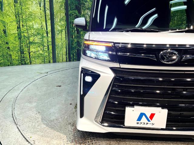 タント カスタムＲＳ　禁煙車　ターボ　両側電動スライドドア　衝突軽減システム　９インチナビ　バックカメラ　フルセグ　ドライブレコーダー　ＥＴＣ　Ｂｌｕｅｔｏｏｔｈ再生　シートヒーター　ハーフレザーシート　ＬＥＤヘッド（13枚目）