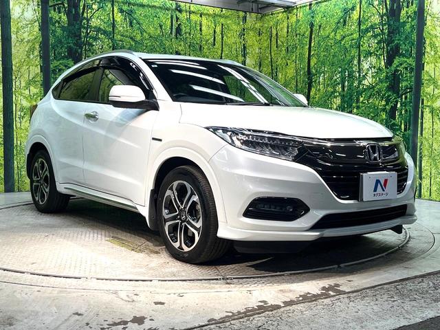 ヴェゼル ハイブリッドＺ・ホンダセンシング　禁煙車　純正ナビ　バックカメラ　衝突被害軽減システム　ハーフレザーシート　ドラレコ　スマートキー　ＬＥＤヘッド　ビルトインＥＴＣ　車線逸脱警報　オートライト　デュアルエアコン　ＣＤ（16枚目）