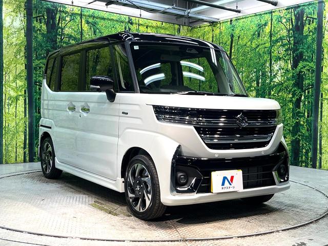 スペーシアカスタム ハイブリッドＸＳ　届出済未使用車　両側電動ドア　純正９型ナビ　全周囲カメラ　衝突被害軽減装置　レーダークルーズ　ハーフレザーシート　コーナーセンサー　ヘッドアップディスプレイ　ステアリングヒーター　オートハイビーム（16枚目）