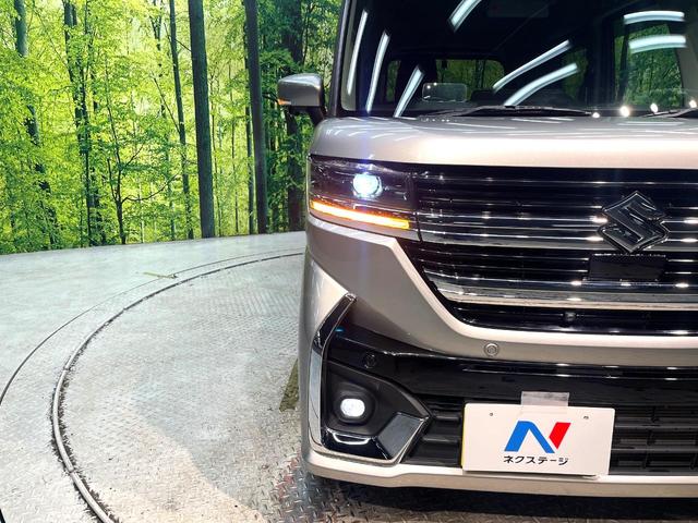 スペーシアカスタム ハイブリッドＸＳ　禁煙車　純正９インチナビ　両側電動ドア　全周囲カメラ　衝突被害軽減システム　レーダークルーズ　ハーフレザーシート　ドラレコ　コーナーセンサー　スマートキー　ＬＥＤヘッド　ビルトインＥＴＣ（12枚目）