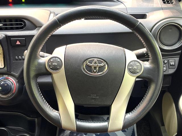 アクア Ｇ　純正ナビ　禁煙車　ドライブレコーダー　スマートキー　ＥＴＣ　オートライト　オートエアコン　ＣＤ再生　地デジＴＶ　ステアリングスイッチ　横滑り防止装置　プライバシーガラス　電動格納ドアミラー（11枚目）