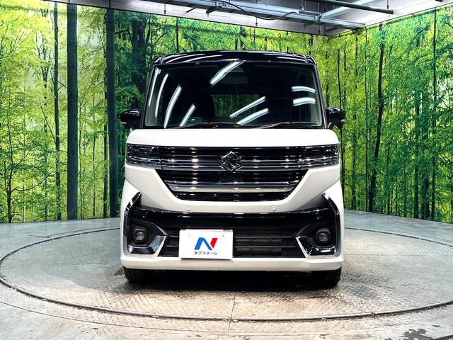 スペーシアカスタム ハイブリッドXSターボ 禁煙車 両側電動スライドドア ターボ 純正9インチナビ 全周囲カメラ 衝突軽減システム ハーフレザーシート レーダークルーズ ステアリングヒーター ヘッドアップディスプレイ bluetooth再生(14枚目)