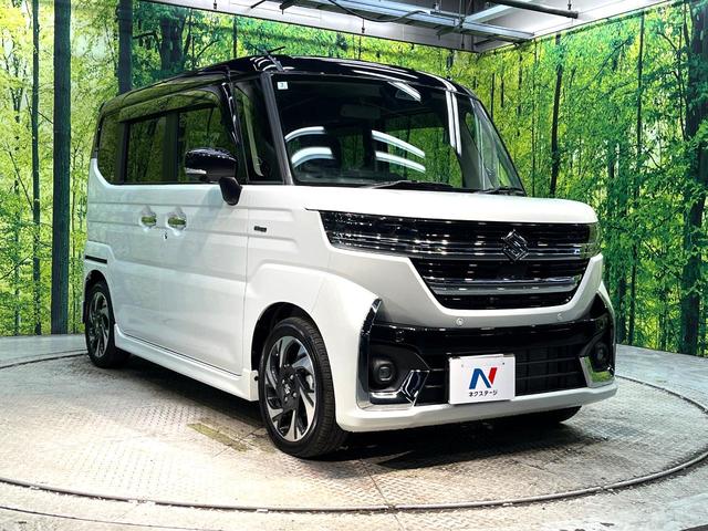 スペーシアカスタム ハイブリッドXSターボ 禁煙車 両側電動スライドドア ターボ 純正9インチナビ 全周囲カメラ 衝突軽減システム ハーフレザーシート レーダークルーズ ステアリングヒーター ヘッドアップディスプレイ bluetooth再生(16枚目)