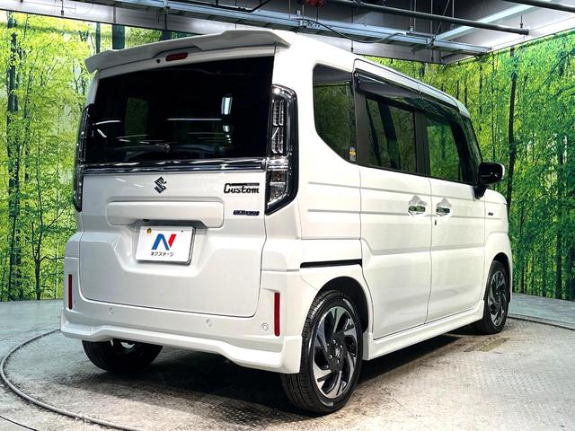 スペーシアカスタム ハイブリッドＸＳ　禁煙車　純正１０インチナビ　両側電動ドア　バックカメラ　衝突被害軽減システム　レーダークルーズ　ハーフレザーシート　前席シートヒーター　ドラレコ　ＬＥＤヘッド　ビルトインＥＴＣ　オートハイビーム（18枚目）
