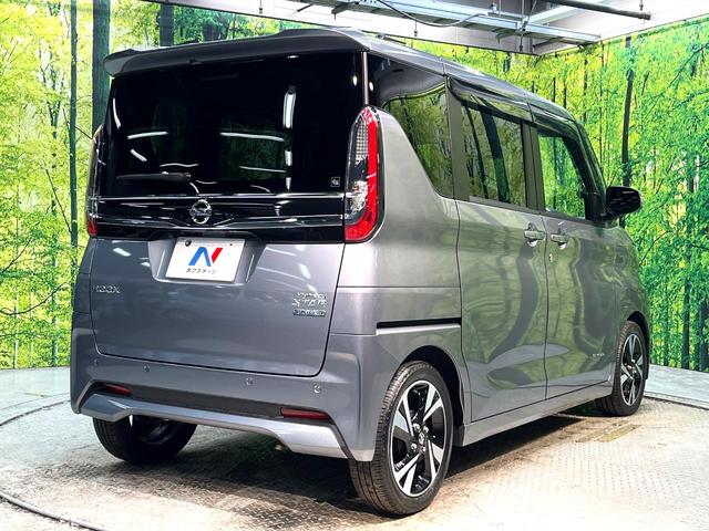 ルークス ハイウェイスター Gターボ 禁煙車 衝突被害軽減システム 電動スライドドア 純正9インチナビ 全周囲カメラ ドラレコ コーナーセンサー ビルトインETC 純正15インチアルミ オートハイビーム 車線逸脱警報(18枚目)