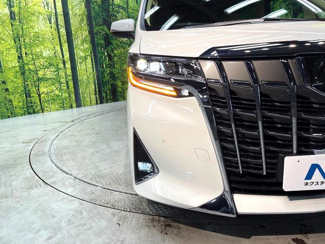 アルファード ２．５Ｇ　サンルーフ　両側電動ドア　アルパイン８型ＳＤナビ　後席モニター　バックカメラ　衝突被害軽減システム　レーダークルーズ　禁煙車　前席シートエアコン　コーナーセンサー　スマートキー　ＬＥＤヘッド（13枚目）