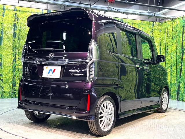 Ｎ－ＢＯＸカスタム Ｌターボ　ターボ　両側電動ドア　純正８型ナビ　バックカメラ　衝突被害軽減システム　禁煙車　ハーフレザーシート　コーナーセンサー　スマートキー　ＬＥＤヘッド　ビルトインＥＴＣ　純正１５インチアルミ（17枚目）