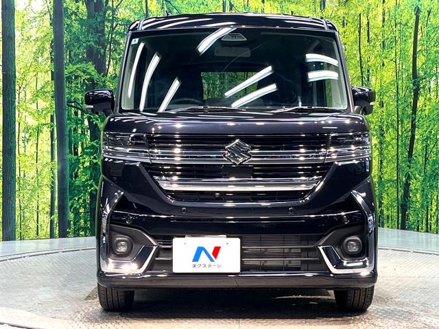 スペーシアカスタム ハイブリッドＸＳターボ　禁煙車　両側電動スライドドア　ターボ　衝突軽減システム　レーダークルーズ　純正９インチナビ　全周囲カメラ　フルセグ　ｂｌｕｅｔｏｏｔｈ　シーケンシャルターンランプ　シートヒーター　ハーフレザーシート（14枚目）