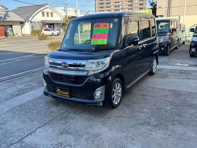 タント カスタムＸ　ＳＡ　ＥＴＣ　バックカメラ　両側スライド・片側電動　ＴＶ　衝突被害軽減システム　オートライト　ＬＥＤヘッドランプ　スマートキー　アイドリングストップ　電動格納ミラー　ベンチシート　後席モニター　ＣＶＴ（11枚目）