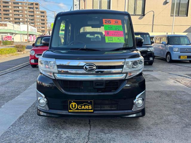 タント カスタムＸ　ＳＡ　ＥＴＣ　バックカメラ　両側スライド・片側電動　ＴＶ　衝突被害軽減システム　オートライト　ＬＥＤヘッドランプ　スマートキー　アイドリングストップ　電動格納ミラー　ベンチシート　後席モニター　ＣＶＴ（12枚目）