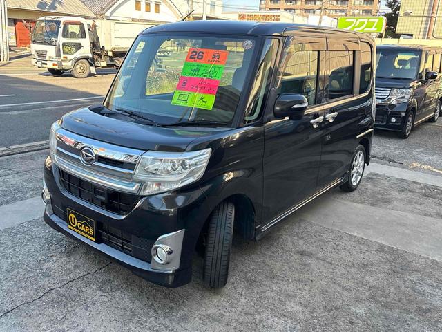 タント カスタムＸ　ＳＡ　ＥＴＣ　バックカメラ　両側スライド・片側電動　ＴＶ　衝突被害軽減システム　オートライト　ＬＥＤヘッドランプ　スマートキー　アイドリングストップ　電動格納ミラー　ベンチシート　後席モニター　ＣＶＴ（13枚目）