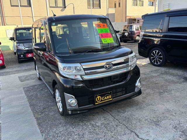 タント カスタムＸ　ＳＡ　ＥＴＣ　バックカメラ　両側スライド・片側電動　ＴＶ　衝突被害軽減システム　オートライト　ＬＥＤヘッドランプ　スマートキー　アイドリングストップ　電動格納ミラー　ベンチシート　後席モニター　ＣＶＴ（14枚目）