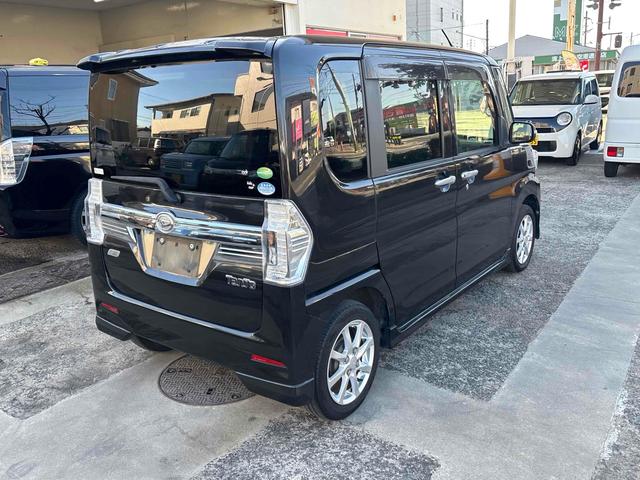 タント カスタムＸ　ＳＡ　ＥＴＣ　バックカメラ　両側スライド・片側電動　ＴＶ　衝突被害軽減システム　オートライト　ＬＥＤヘッドランプ　スマートキー　アイドリングストップ　電動格納ミラー　ベンチシート　後席モニター　ＣＶＴ（16枚目）