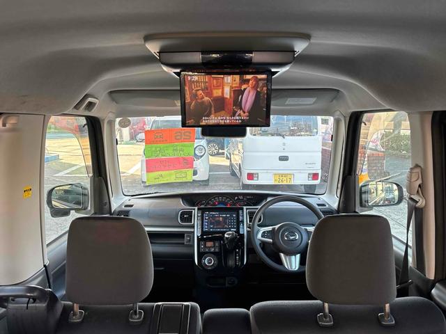 タント カスタムＸ　ＳＡ　ＥＴＣ　バックカメラ　両側スライド・片側電動　ＴＶ　衝突被害軽減システム　オートライト　ＬＥＤヘッドランプ　スマートキー　アイドリングストップ　電動格納ミラー　ベンチシート　後席モニター　ＣＶＴ（27枚目）