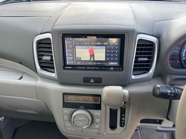 スペーシア Ｘ　両側スライド・片側電動　ナビ　ＴＶ　スマートキー　アイドリングストップ　電動格納ミラー　ベンチシート　ＣＶＴ　盗難防止システム　ＡＢＳ　ＣＤ　ＵＳＢ　衝突安全ボディ　エアコン　パワーステアリング（5枚目）