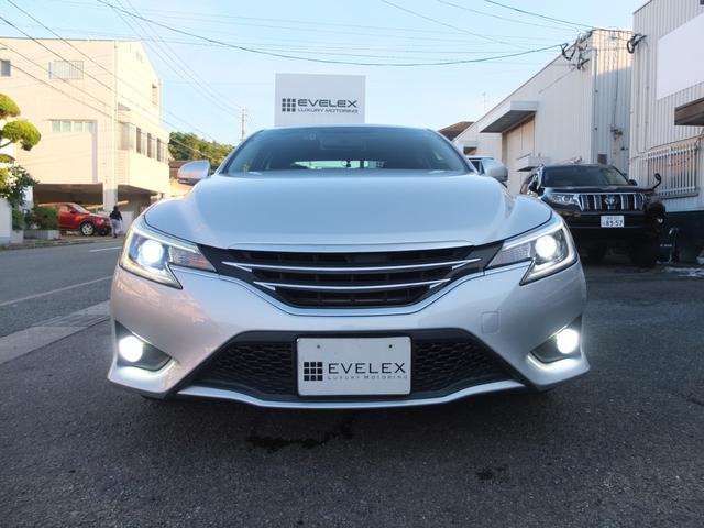 マークＸ ２５０Ｇ　Ｓパッケージ　車検Ｒ９年７月　サンルーフ　ナビ　ＴＶ　Ｂカメラ　Ｂｌｕｅｔｏｏｔｈ　ＤＶＤ　ドラレコ前後カメラ　ミラー型レーダー　ＥＴＣ　プラズマクラスター　モデリスタグリル　プッシュスタート　スマートキー×２（3枚目）