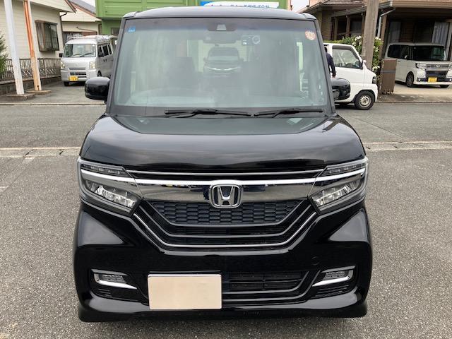 Ｎ－ＢＯＸカスタム Ｇ・Ｌターボホンダセンシング　衝突軽減ブレーキ　社外ナビ　バックカメラ　ＥＴＣ　両側パワスラ　クルーズコントロール　レーンキープアシスト　ハーフレザーシート　ＬＥＤヘッドライト　フォグランプ　ウィンカーミラー　オートライト（2枚目）
