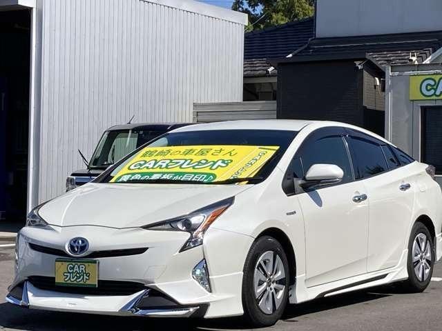 プリウス S フルエアロ/LEDヘッドライト/デイライト/純正ナビ地デジTV/Bluetooth/バックカメラ/車検2年付/ドライブレコーダー/ETC/スマートキー/プッシュスターター(2枚目)