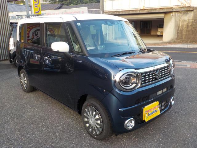 ワゴンＲスマイル ハイブリッドＸ　届出済未使用車　セーフティプラスパッケージ　社外８インチナビ　バックカメラ　ＥＴＣ車載器　ドラレコ前後　両側電動スライドドア　障害物センサー　フルセグＴＶ　シートヒータ―（4枚目）