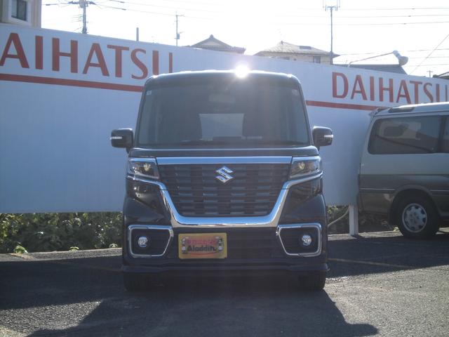 スペーシアカスタム ハイブリッドＸＳターボ　社外９インチナビ　ＥＴＣ　純正アルミホイール　サーキュレーター　両側パワスラ　シートヒーター　デュアルセンターブレーキサポート　衝突被害軽減ブレーキ（16枚目）