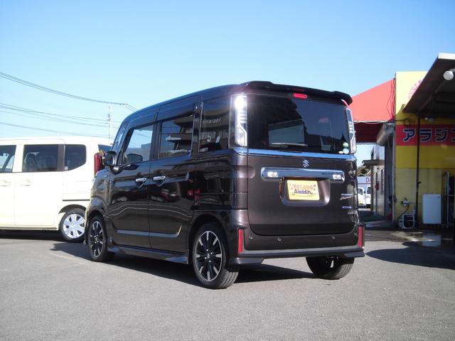 スペーシアカスタム ハイブリッドＸＳターボ　社外９インチナビ　ＥＴＣ　純正アルミホイール　サーキュレーター　両側パワスラ　シートヒーター　デュアルセンターブレーキサポート　衝突被害軽減ブレーキ（22枚目）