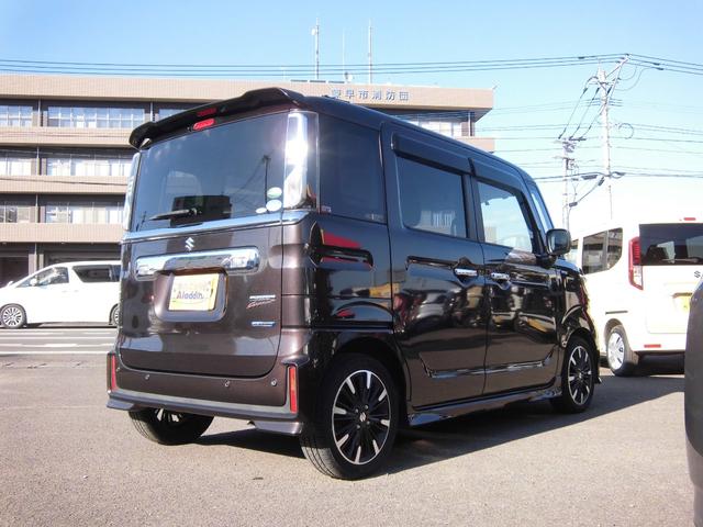 スペーシアカスタム ハイブリッドＸＳターボ　社外９インチナビ　ＥＴＣ　純正アルミホイール　サーキュレーター　両側パワスラ　シートヒーター　デュアルセンターブレーキサポート　衝突被害軽減ブレーキ（24枚目）