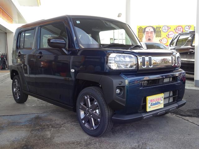 タフト Ｇ　ダーククロムベンチャー　届出済み未使用車　シートヒーター　ＬＥＤヘッドライト　バックカメラ　パノラマルーフ　ルーフレール　フロアマット　純正アルミホイール　スマートキー　スマートアシスト（7枚目）