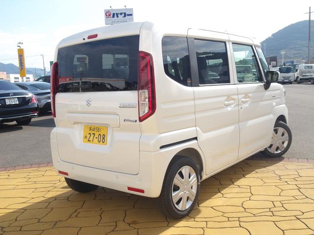 スペーシア ハイブリッドX 届出済未使用車 両側電動スライドドア シートヒーター LEDヘッドライト サーキュレーター オットマン 衝突被害軽減ブレーキ デュアルセンサーブレーキサポートII(2枚目)