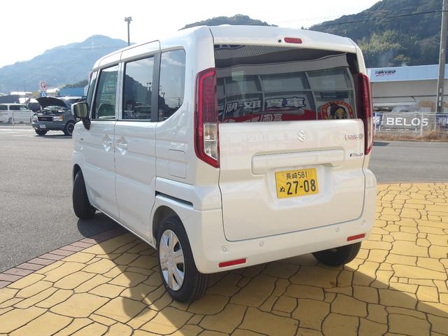 スペーシア ハイブリッドX 届出済未使用車 両側電動スライドドア シートヒーター LEDヘッドライト サーキュレーター オットマン 衝突被害軽減ブレーキ デュアルセンサーブレーキサポートII(3枚目)