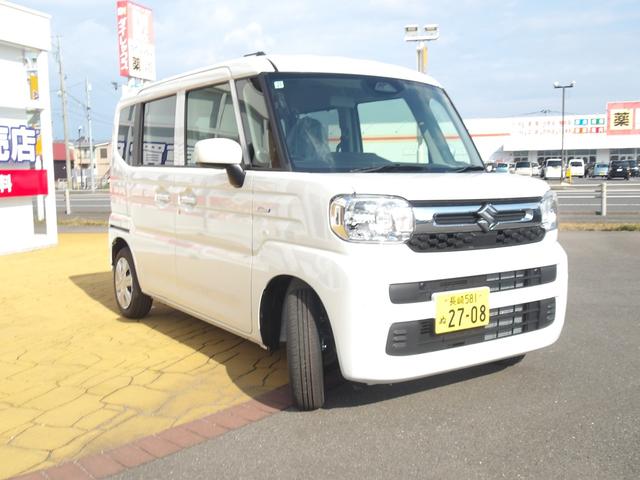 スペーシア ハイブリッドX 届出済未使用車 両側電動スライドドア シートヒーター LEDヘッドライト サーキュレーター オットマン 衝突被害軽減ブレーキ デュアルセンサーブレーキサポートII(17枚目)