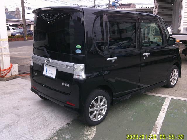 タント カスタムＸ　ワンオーナー　スマートキー　パワースライドドア　純正ナビ　ＴＶ　バックカメラ　純正アルミ　ＨＩＤ（4枚目）