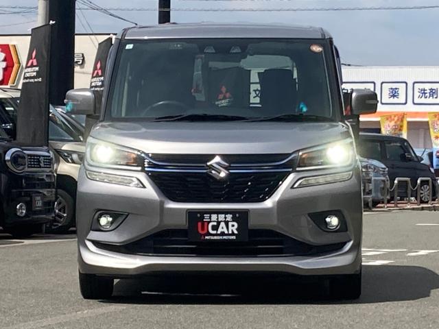 ソリオバンディット ハイブリッドＳＶ　ＤカメラブレーキＳ　ＡＣＣ　メモリーナビ　ソナー　インテリキー　キーレススタート　Ｉストップ　パワーウインドウ　アルミ　サイドエアバッグ　エアバッグ　リアカメラ　横滑り防止　ＡＢＳ　パワーステアリング（3枚目）