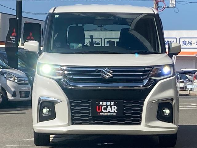 ソリオ ハイブリッドＭＺ　３６０度カメラ　Ｗ電動ドア　ヒーター　リアカメラ　アダクティブクルーズコントロール　車線逸脱　フルフラット　ＳＲＳ　サイドエアバック　ＰＳ　Ｃセンサー　ＡＢＳ　オートＬＥＤ　パワーウィンドウ　盗難防止（3枚目）