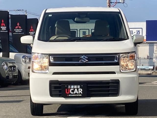 ワゴンＲ ハイブリッドＦＸ　デュアルセンサーブレーキＳ　車線逸脱　シートヒーター付　リアセンサー　ＥＳＰ　エネチャージ　キーフリー　Ｗエアバック　フルオートエアコン　盗難防止　パワステ　スマートキープッシュスタート　ベンチシート（3枚目）