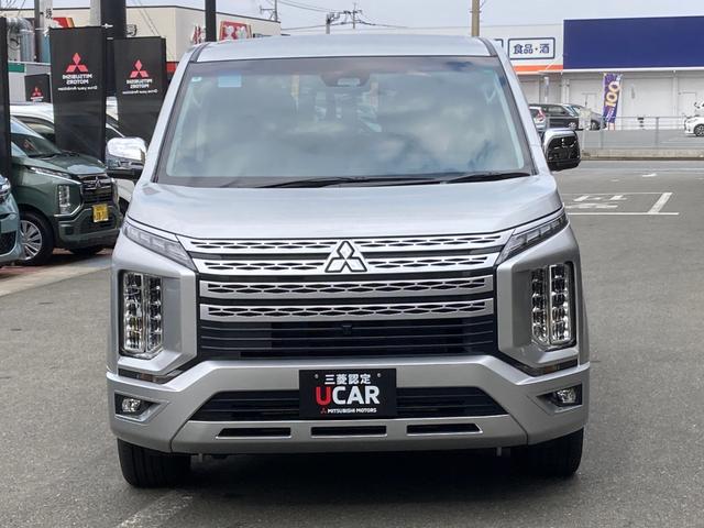 デリカＤ：５ Ｐ　追従クルーズ　Ｂモニター　地デジ　ＡＴハイビーム　ＬＥＤヘッドランプ　ナビＴＶ　シートヒーター　ＥＴＣ　電動シ－ト　寒冷地仕様　メモリナビ　ＡＢＳ　３列　オートエアコン　ＡＳＣ　盗難防止装置　ＬＤＰ（4枚目）