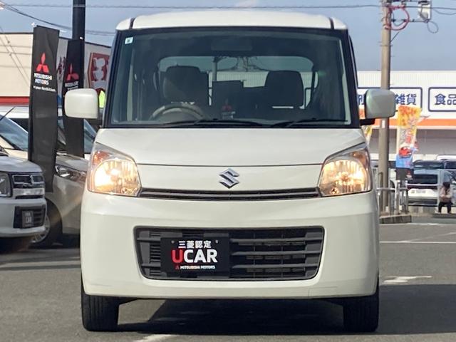 スペーシア Ｘ　両側スライド片側電動　イモビライザー　助手席エアバッグ　ＰＷ　運転席エアバック　ベンチＳ　ＡＵＴＯエアコン　パワーステアリング　ＡＢＳ　アイドリンクストップ　キーレスエントリ－（3枚目）
