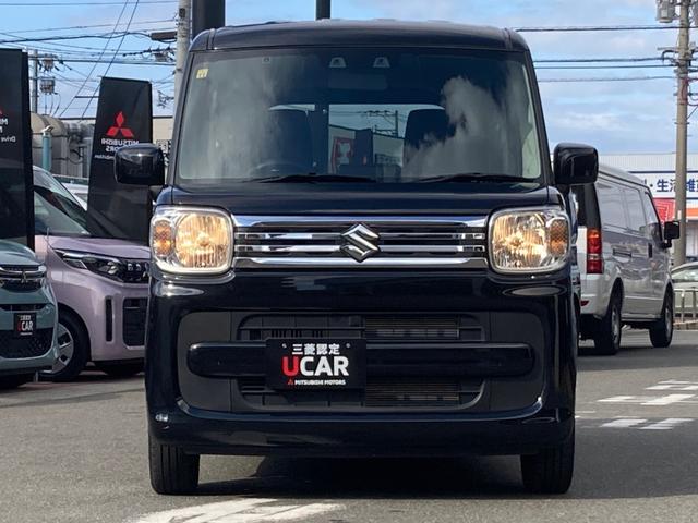 スペーシア ハイブリッドＧ　障害物ソナー　セキュリティーアラーム　車線逸脱警報装置　アイドリングＳ　スマートキープッシュスタート　ＥＴＣ装備　ＡＵＴＯエアコン　ＥＳＰ付　キーレススタートシステム　ＳＲＳ　ＷＳＲＳ　クリソナ　ＰＳ（4枚目）