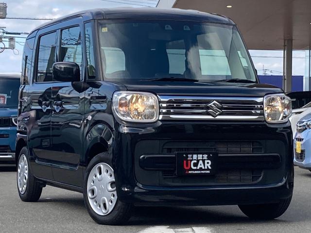 スペーシア ハイブリッドＧ　障害物ソナー　セキュリティーアラーム　車線逸脱警報装置　アイドリングＳ　スマートキープッシュスタート　ＥＴＣ装備　ＡＵＴＯエアコン　ＥＳＰ付　キーレススタートシステム　ＳＲＳ　ＷＳＲＳ　クリソナ　ＰＳ（5枚目）