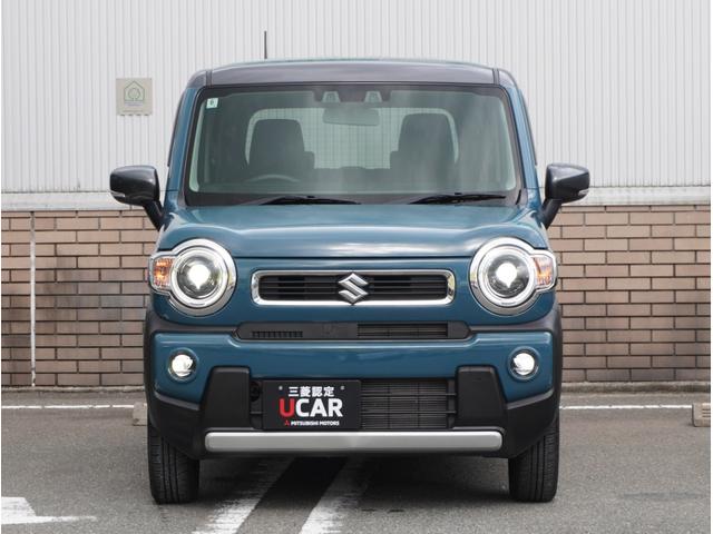 ハスラー ハイブリッドＸターボ　クリソナ　オートマチックハイビーム　前席シートヒーター　ＬＥＤヘッドライト　ターボ車　フルオートエアコン　ミュージックプレイヤー接続可　キーフリー　アルミホイール　サイドエアバッグ　横滑り防止機能（2枚目）