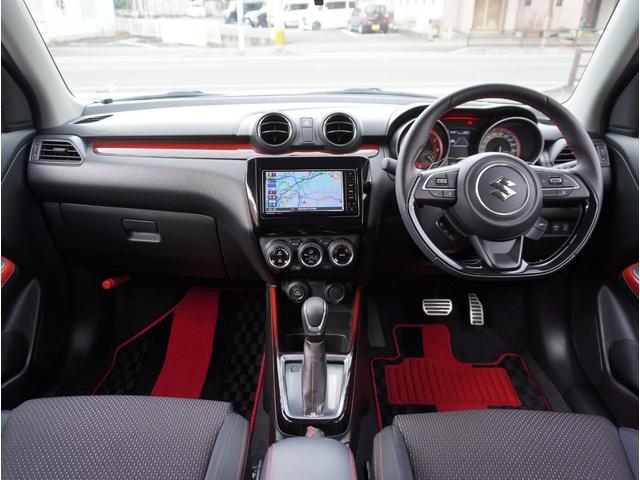 スイフトスポーツ ベースグレード　全方位カメラ付き　ＤＶＤ視聴可　横滑り防止システム　シ－トヒ－タ－　ＳＲＳ　ＡＢＳ付　ナビＴＶ　Ｗエアバック　ＬＥＤヘットランプ　全席ＰＷ　フルオートエアコン　パワーステアリング　ＡＷ　サイドＳＲＳ（4枚目）