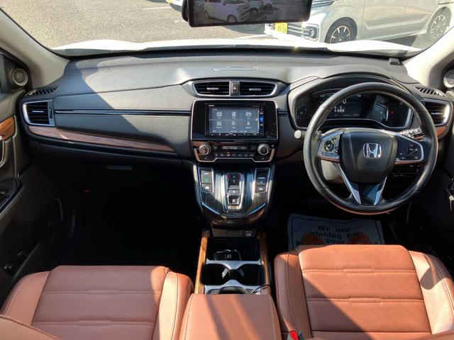 ＣＲ－Ｖハイブリッド ｅ：ＨＥＶ　ＥＸ・マスターピース　衝突被害軽減Ｂ　横滑り防止装置　サンルーフ　クルーズコントロール　ソナー　バックモニター　盗難防止システム　スマートキー　本革シート　電動バックドア　ステアリングヒーター　シートヒーター（前後）（39枚目）