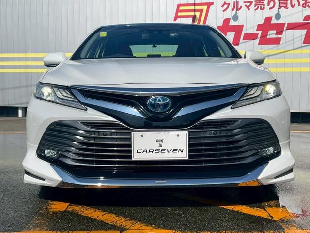 カムリ Ｇレザーパッケージ　車線逸脱防止　衝突被害軽減　ハイビームアシスト　シートＨ　パーキングセンサー　ＤＶＤプレーヤー　ナビＴＶ　横滑り防止　電動シート　地デジＴＶ　イモビライザー　エアバッグ　キーフリー　メモリ－ナビ（24枚目）