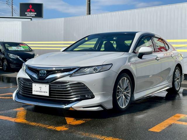 カムリ Ｇレザーパッケージ　車線逸脱防止　衝突被害軽減　ハイビームアシスト　シートＨ　パーキングセンサー　ＤＶＤプレーヤー　ナビＴＶ　横滑り防止　電動シート　地デジＴＶ　イモビライザー　エアバッグ　キーフリー　メモリ－ナビ（71枚目）